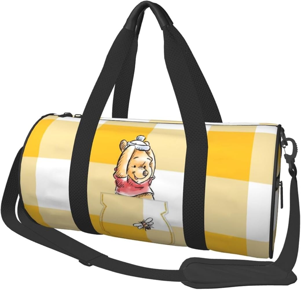 Amazon | ボストンバッグ プーさん 大容量 スポーツバッグ ショルダー